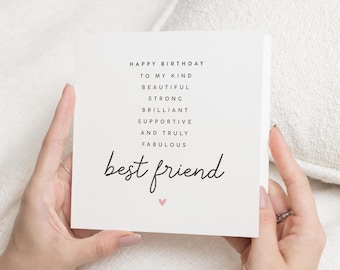 Carte d'anniversaire meilleur ami, carte d'anniversaire bestie, carte meilleur ami, carte d'anniversaire meilleur ami, carte d'anniversaire pour meilleur ami