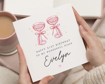 Niece 21st Birthday Card, Niece Birthday Card, Birthday Card For Niece, Niece 21st Gift, 21st Birthday Niece Card, Niece Birthday Gift