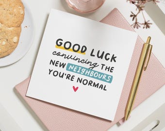 New Home Card, Housewarming Gift, Funny New Home Card, Home Owner Card For Friends, Personalised New Home Card Funny For Friends, Neighbour