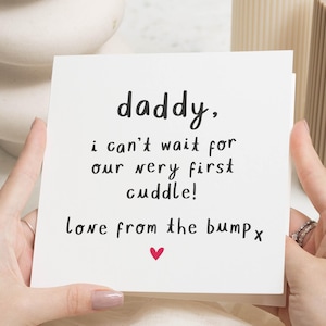 Vaderdagkaart van de hobbel, Daddy to Be-kaart, nieuwe papa-kaart, babyshowerkaart, leuke kaart voor papa, eerste vaderdagkaart