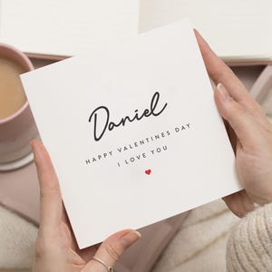 Carte de Saint-Valentin pour lui, carte de Saint-Valentin personnalisée pour petit ami, cartes de joyeuse Saint-Valentin pour elle, cadeaux pour petit ami