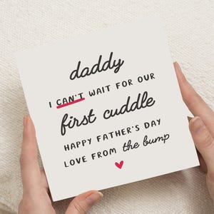 Biglietto per la festa del papà dalla pancia, biglietto per il futuro papà, primo biglietto per la festa del papà, biglietto carino per la festa del papà, biglietto personalizzato per papà