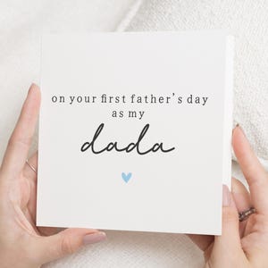 First Fathers Day Card, Fathers Day Card from Baby, Fathers Day Card for Dad, First Fathers Day Card from Son or Daughter, Dada Card