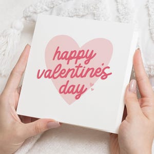Carte de Saint-Valentin heureuse, cadeau Saint-Valentin pour lui, carte de Saint-Valentin simple, cadeau de Saint-Valentin pour elle, pour petit ami, carte de voeux pour femme
