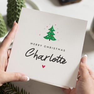 Carte de Noël petit ami, carte de Noël petit ami, carte de Noël pour petite amie, pour petit ami, carte de Noël pour ami, Noël pour partenaire