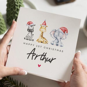 Babys erste Weihnachtskarte, 1.Weihnachtskarte, Baby 1.Weihnachtskarte, Enkel 1.Weihnachtskarte, Tochter 1.Weihnachten, Enkelin, Sohn