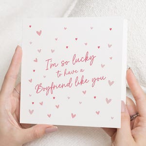 Anniversary Card for Boyfriend, Boyfriend Card, Valentines Card for Boyfriend, Romantic Card for Him, Love Card for Boyfriend