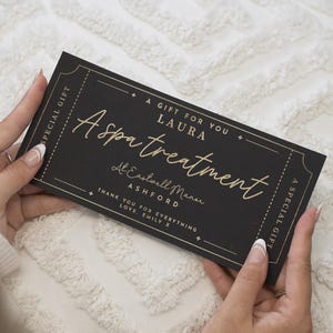 Spa Day Voucher, Gift Voucher Birthday, Christmas Surprse Trip Reveal, Spa Voucher, Spa Day Ticket, Spa Day Scratch Card, Scratch To Reveal