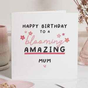 Mama Geburtstagskarte, alles Gute zum Geburtstag Mama, Geburtstagskarte für Mama, blühende erstaunliche Mama, Geburtstagskarte Mama, spezielles Mama Geburtstagsgeschenk für Sie