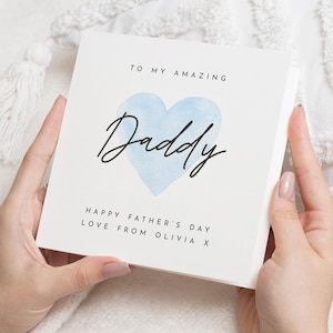 Biglietto per la festa del papà per papà, biglietto personalizzato per la festa del papà, biglietto da bambino, biglietto per la festa del papà da figlia, simpatico biglietto per la festa del papà