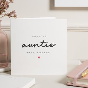 Tante Geburtstagskarte, personalisierte Geburtstagskarte für Tante, spezielle Tante Geburtstagskarte, Tante Geburtstagsgeschenk, für Sie, süße Tante Karte