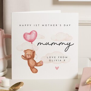 Regalo per la festa della mamma per la mamma, primo biglietto per la festa della mamma come mamma, primi biglietti per la festa della mamma, per la neomamma, biglietto per la festa della mamma da bambino