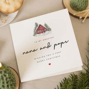 Großeltern Weihnachtskarte, Nana und Papa Weihnachtskarte, Nana und Pops Weihnachtskarte, Für Nanny und Opa, Nana und Opa Weihnachtsgeschenk