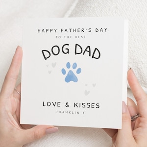 Father's Day Card for Dog Dad, Dog Dad Father's Day Card, Father's Day Card from the Dog, Personalised Father's Day Card for Him