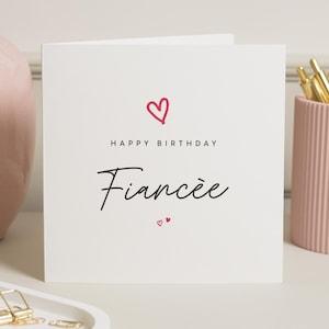 Cartão de aniversário para noiva, cartão de aniversário para noiva, cartão de aniversário de quase esposa, presente de aniversário para futura esposa, aniversário personalizado para noiva