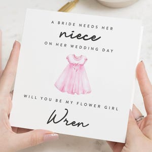 Werden Sie mein Blumenmädchen Karte, Blumenmädchen Vorschlag Karte, Blumenmädchen Geschenk, süßes Blumenmädchen Vorschlag Geschenk, Nichte Blumenmädchen, für Mädchen
