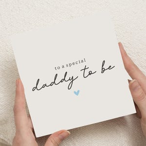 Carte future papa, carte de fête des pères, carte pour nouveau papa, carte de baby shower, carte pour lui, carte papa, carte personnalisée pour papa image 1