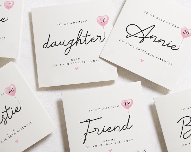 Carte personnalisée 30e anniversaire meilleur ami, 30e anniversaire meilleur ami, cadeau 30e anniversaire pour meilleure amie, carte 30e anniversaire pour meilleure amie image 2