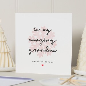 Oma Weihnachtskarte, Weihnachtskarte Nan, Weihnachtskarte für Oma, frohe Weihnachten Gran Karte, Oma Weihnachtskarte, Nan, Nanny, Geschenk