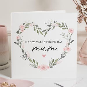 Mama-Valentinstagskarte, Valentinstagskarte für Mama, Mama-Valentinstagskarte, Valentinstaggeschenk für Mama, glücklichem Valentinstag Mamageschenk, Mama Bestie Karte