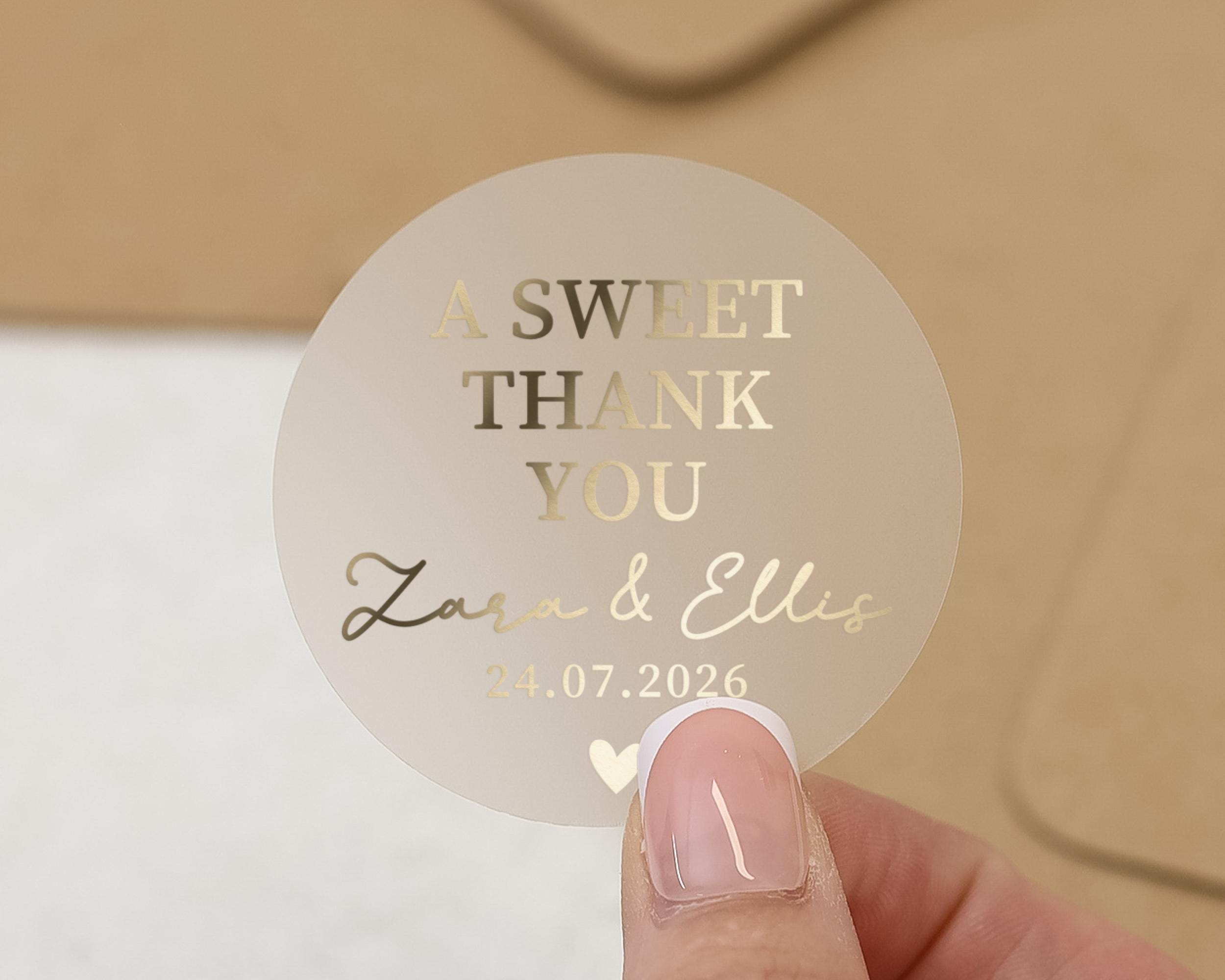 500 Adesivi Di Ringraziamento Fiori E Cuori - Autoadesivi Per Regali, Matrimoni, Compleanni, 2.5cm - Foto 8