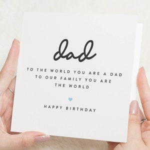 Tarjeta de cumpleaños para papá, linda tarjeta de cumpleaños para papá, eres mi mundo, tarjeta de cumpleaños para papá, regalo de cumpleaños para papá, regalo de cumpleaños para papá para él, papá