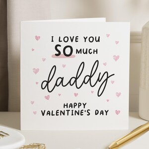 Cadeau Saint-Valentin, carte de Saint-Valentin papa, carte de la Saint-Valentin papa, cadeau Saint-Valentin pour lui, première Saint-Valentin comme mon père, carte de la Saint-Valentin papa