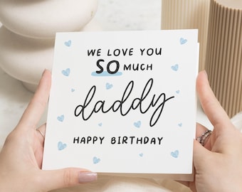 Daddy Birthday Card, From ids, Birthday Card For Dad, Birthday Card Daddy, Happy Birthday Daddy, Birthday Gift Dad, Dad Birthday Gift