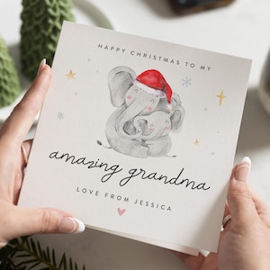 Gran Weihnachtskarte, Weihnachtskarte Gran, Oma Weihnachtskarte, Weihnachtskarte für Oma, Merry Christmas Nan, Nanny Weihnachtskarte