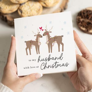 Ehemann Weihnachtskarte, Weihnachtskarte für Ehemann, frohe Weihnachten Ehemann, Ehemann-Weihnachtskarte, Weihnachtskarten Ehemann, Ehemanngeschenk