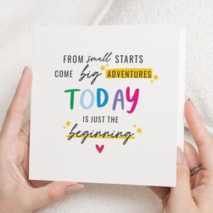 Congratulations Card, New Job Card, Exam Card, Graduation Card, Adventure Card, Motivational Card, Encouragement Card, Simple Card