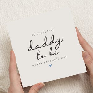 Fathers Day Card for Daddy to Be, Daddy to Be Fathers Day Card, Fathers Day Card from Bump, New Dad Card, Personalised Fathers Day