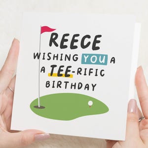 Carte d'anniversaire de golf, carte d'anniversaire de golf frère, carte d'anniversaire d'un ami golf, cartes d'anniversaire de golf pour lui, pour oncle, cadeau homme amateur de golf