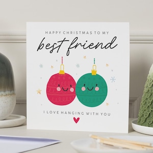 Bester Freund Weihnachtskarte, Bestie Weihnachtskarte, Freund Weihnachtskarte, Weihnachtskarte Bester Freund, Beste Freundin Weihnachtskarte, Weihnachtsgeschenk