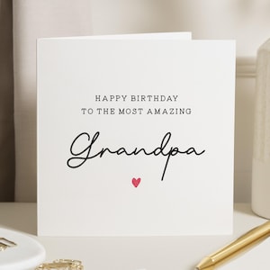 Carte d'anniversaire grand-père, carte d'anniversaire pour grand-père, cartes de joyeux anniversaire grand-père, cadeau d'anniversaire grand-père, cadeaux d'anniversaire grand-père