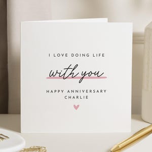Eu amo fazer a vida com você, cartão de feliz aniversário, cartão de aniversário para namorado, cartão de aniversário do marido, cartão de aniversário para ele