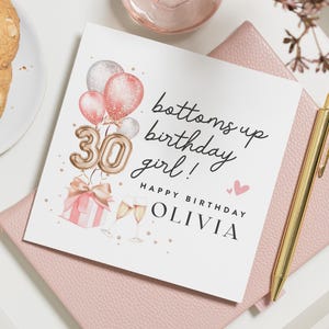 Carte 30e anniversaire pour elle, carte joyeux 30e anniversaire, carte 30e anniversaire ami, joli cadeau 30e anniversaire, carte trentième anniversaire soeur