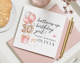 30th Birthday Card For Her, Happy 30th Birthday Card, Friend 30th Birthday Card, Cute 30th Birthday Gift, Thirtieth Birthday Card Sister
