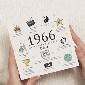 Dad 60th Birthday Card, 60th Birthday Card For Him, 60th Gift For Uncle, Grandad 60th Milestone Birthday Gift, Brother 60th Birthday Wishes