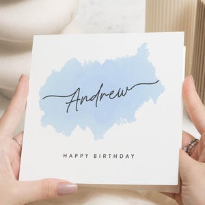 Carte d'anniversaire personnalisée homme, carte de joyeux anniversaire pour lui, carte de joyeux anniversaire garçon, carte d'anniversaire homme, carte d'anniversaire fils, neveu, petit-fils