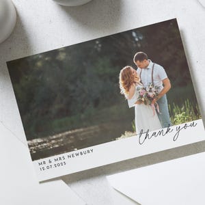 Semplici biglietti di ringraziamento per matrimonio con foto, biglietti di ringraziamento piegati, biglietti di ringraziamento moderni per matrimonio, biglietti di ringraziamento con foto per matrimonio