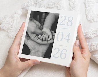 New Baby Card, Baby Announcement Card, Personalised Photo Baby Card, Birth Announcement Card, Baby Congratulations Card