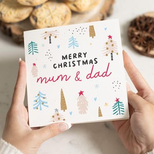 Mama und Papa Weihnachtskarte, Weihnachtskarte für Mama und Papa, Weihnachtskarte für Eltern, Mama und Papa, Weihnachtskarte für Eltern, Weihnachtskarte