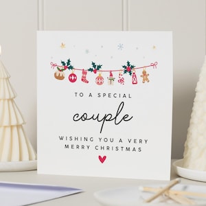 Spezielle Paarweihnachtskarte, Sie beide Weihnachtskarten, Freunde Weihnachtskarte, Weihnachtskarte Paar, personalisierte Freunde Weihnachtskarte