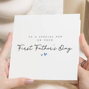 First Fathers Day Card for Son, Fathers Day Card from Mum and Dad, Special Son Fathers Day Card, Fathers Day Card for Him
