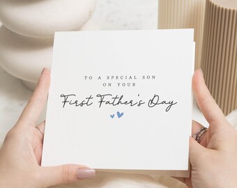 Gevinna Herzliche Vatertagskarte Für Sohn – 'You Are An Amazing Son And One Incredible Father', Mit Umschlag, Für Papa Von Mama & Kindern