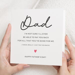 Tarjeta del Día del Padre para Papá, Tarjeta Divertida del Día del Padre, Tarjeta para Papá, Tarjeta del Día del Padre de una Hija, Tarjeta del Día del Padre de un Hijo, Tarjeta para Él
