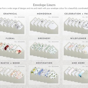 Dusty Blue Floral Wedding Invitations, Elegant Botanical Wedding Invites, Classic Garden Wedding Invitation Suite, Personalised Invites image 12