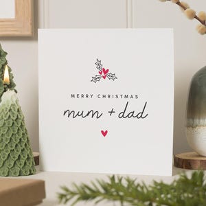 Weihnachtskarte Mama und Papa, Weihnachtskarte Mama und Papa, Eltern Weihnachtskarte, Weihnachtskarte Eltern, Mama & Papa Weihnachtskarte, Für Mama
