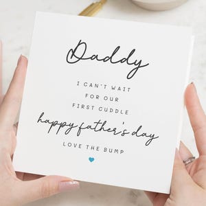 Father's Day Card from Bump, Daddy Father's Day Card, First Father's Day Card, Father's Day Card from Baby, Cute Father's Day Card